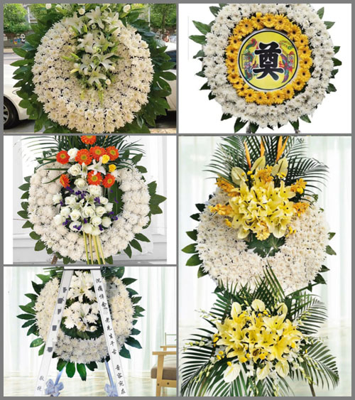 福建莆田涵江区梧塘镇前东村花圈速递